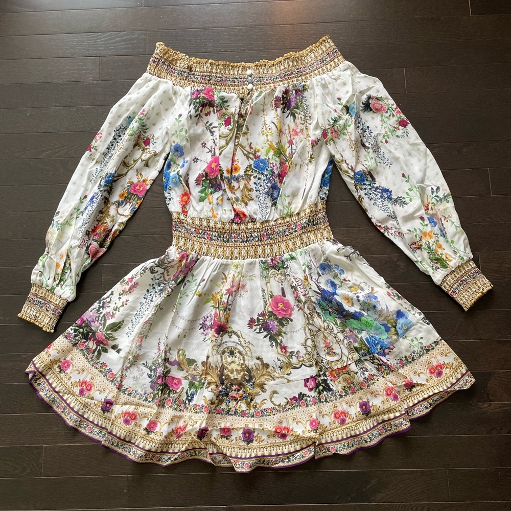 NWT Camilla The Meadow Floral Off-Shoulder Dress